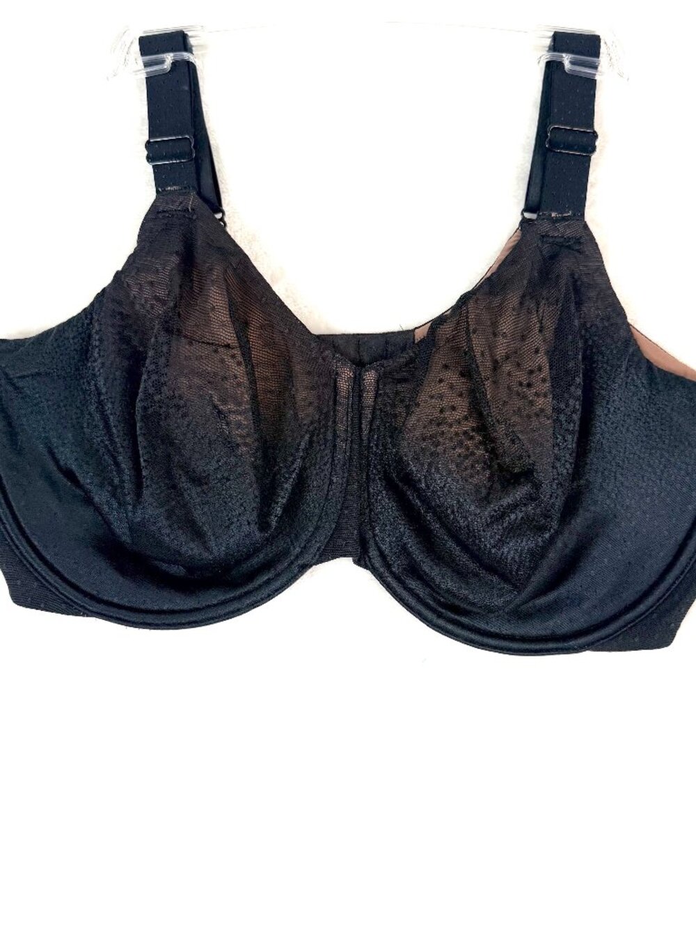 WACOAL Back Appeal Smoothing Polka Dot Mesh Full Coverage Underwire Bra 38G